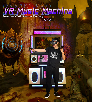 65 인치는 Vr 댄스 음악 게임 시뮬레이터를 촬영하는 9d VR 기계를 지킵니다
