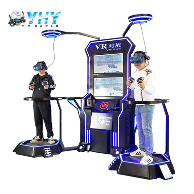 시뮬레이터 경쟁 HTC 플랫폼 시뮬레이터 기계를 촬영하는 2 선수들 VR