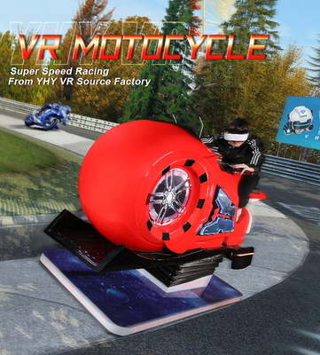 시뮬레이터 9D를 게임하는 시뮬레이터 아케이드 오토바이를 경주하는 모토 VR는 몸짓으로 신호합니다