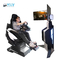 VR 9D 레이싱 시뮬레이터 알루미늄 합금 스티어링 휠 운전 아케이드 게임 기계