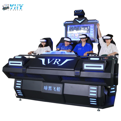 오락은 9d VR 상영관 게임 기계 4 의자들 VR 모션 시뮬레이터를 주차합니다