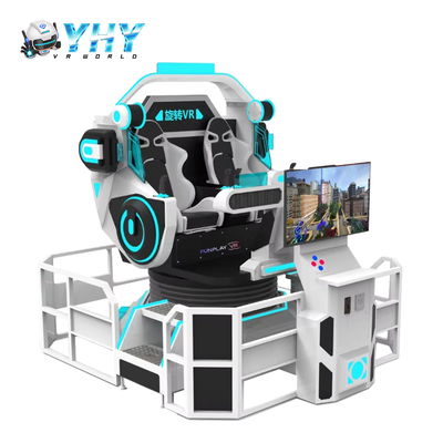 9D VR UFO 2인승 가상 현실 롤러코스터 시뮬레이터, 360도 회전 실내 놀이터 게임 기계