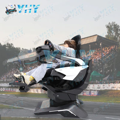 Amusement Park Ride Racing Simulator Three Screen 3 Dof Racing Simulator With Real-time Game Motion Feedback