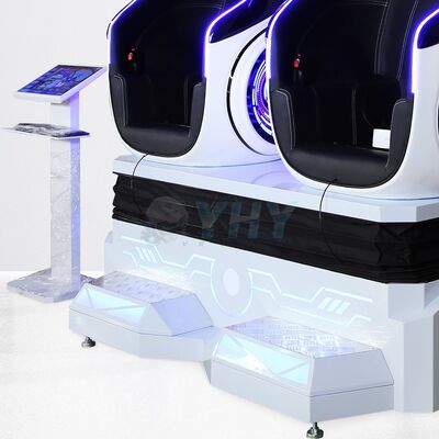 9D 가상 달걀 의자 시뮬레이터 360° 인터랙티브 게임 장치 2인용 VR 게임 장비