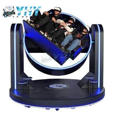 VR Rotating Game 360 Roller Coaster for 3 Chair Chair Base Machine Vr Simulator for Three Players  in Amusement Park 
