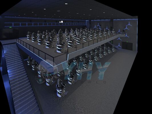 9D VR 다이나믹 모션 시네마 시뮬레이터 신규 다이나믹 360도 회전 체험 다인용 프로젝션 게임 VR 어트랙션 시네마