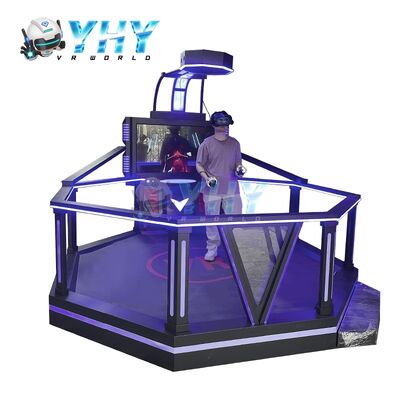 테마 파크 실내 돈을 버십시오 가상 현실 전투 게임 기계 VR 걷는 플랫폼
