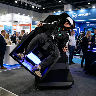 Interactive Single Player 360 VR Roller Coaster Simulator With 4k VR Glasses Vr Arcade Game Machine