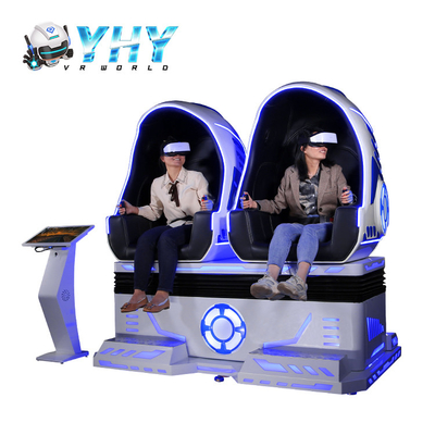 롤러 코스터와 더블 시트 9D 달걀 VR 상영관 3 DOF VR 의자가 게임을 촬영합니다