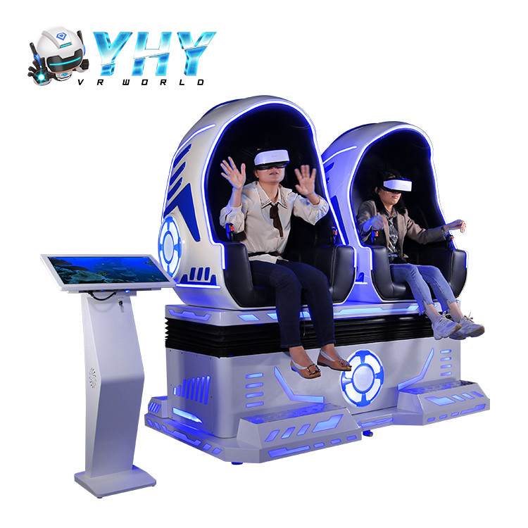 어른과 아이들을 위한 2개 선수 9D VR 알 상영관 멀티 플레이어 가상 현실 의자 시뮬레이터