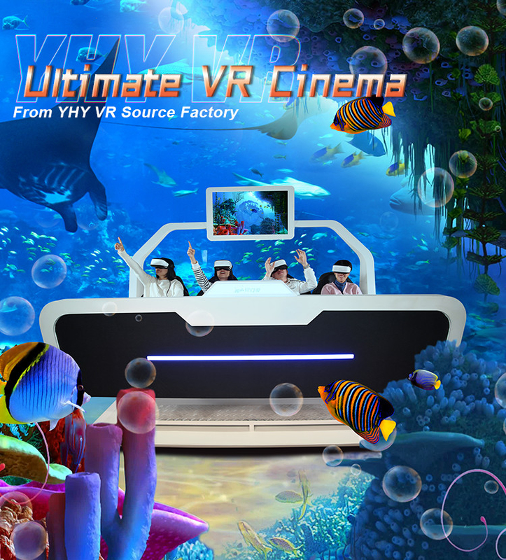 10 인치 터치 스크린과 4편 선수들 몰입형 9D VR 시뮬레이터 영화