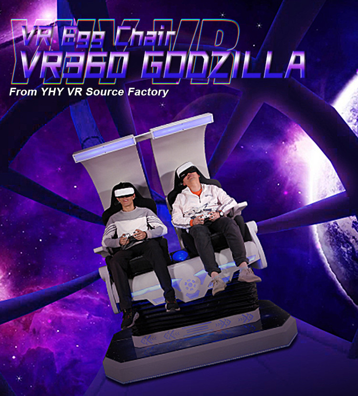 9D 두배 선수들 VR 의자 시뮬레이터 성인들 VR 고질라 게임기