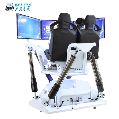 YHY VR 9D 레이싱카 시뮬레이터 3 화면 F1 운전 아케이드 게임 레이싱 시뮬레이터 조종석 실내 오락 게임 센터
