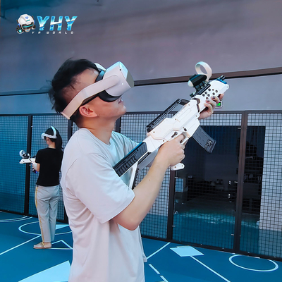 YHY 새로운 출시 4 플레이어 VR 촬영 시뮬레이터 360 무료 로밍 및 멀티 플레이어 게임