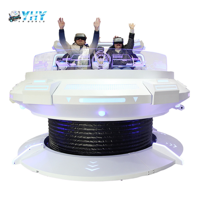 9D VR 우주선 시뮬레이터 가상 현실 회전 UFO 전자 아케이드 게임 기계