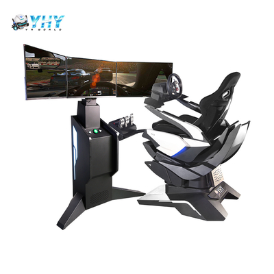 현실적인 레이싱카 시뮬레이터 3 DOF 트리플 스크린 모션 시뮬레이션 의자