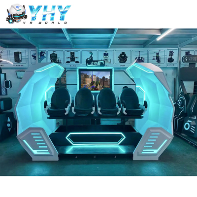 YHY VR 시네마 4석 9D 가상현실 영화 머신 원스톱 프로젝트 게임파크 사용