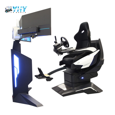 전 알루미늄 합금 스티어링 휠 32인치 스크린 3 자유도 모션 9d VR 레이싱 시뮬레이터