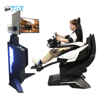 전 알루미늄 합금 스티어링 휠 32인치 스크린 3 자유도 모션 9d VR 레이싱 시뮬레이터