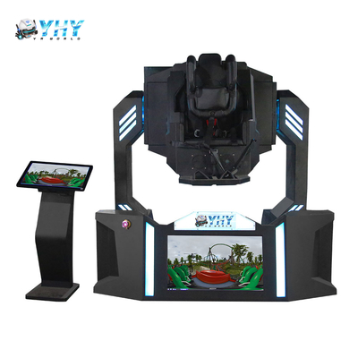 YHY VR 360 시뮬레이터 가상 현실 720도 롤러 코스터 싱글 좌석 9d 영화 시뮬레이션 기계 아케이드 센터