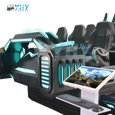 9D VR 시네마 동적 의자 가상 현실 극장 영화 쇼핑몰에서 6석으로 재생