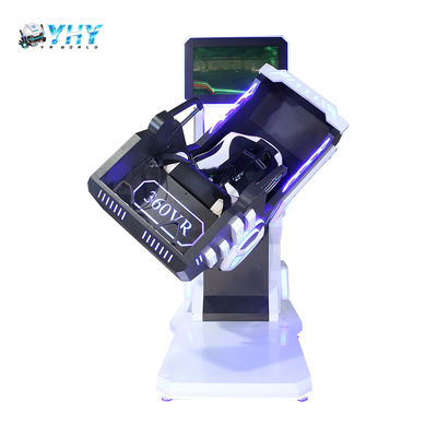 360도 회전 VR 비행 시뮬레이터 9D 롤러 코스터 싱글 플레이어 의자 기계 놀이터 재미