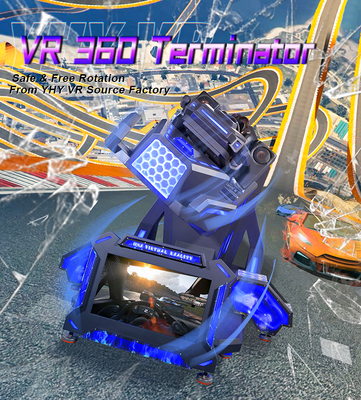 VR 360 롤러코스터 VR 비행 시뮬레이터 레이싱 싱글 체어 슈팅 게임 머신 가상 현실 테마파크 장비