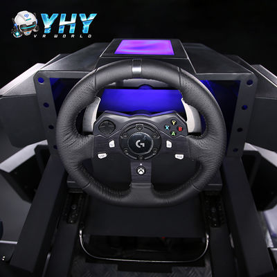 YHY Virtual Reality Race Car Simulator with Steering Wheel VR 360 Rotating Flight Simulate Flying Motion Theme Park Equipment 
