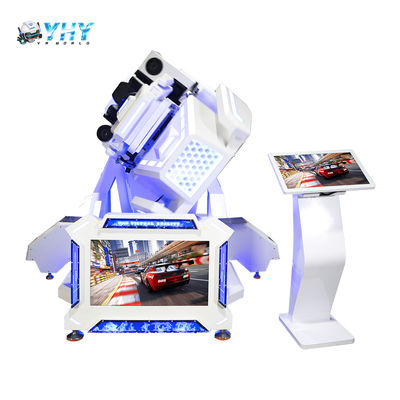 YHY Virtual Reality Game Machine 360 Degree Rotating Flight Simulator Roller Coaster Single Seat VR Racing Car Indoor Fun 