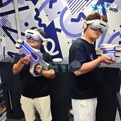 YHY 신규 디자인 실내 VR 게임 존: 맞춤형 멀티플레이어 XR 프리 로밍 인터랙티브 건 슈팅 아레나