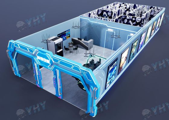 Immersive Walking VR 8 Players Entertainment Free Roam Arena Indoor Virtual Reality Family Free Roam