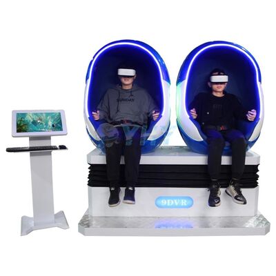 9D VR Egg Chair with 2 Seats for Indoor Use 쇼핑몰 내구성 있는 금속 섬유 유리로 만든 좋은 기회!