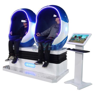 9D VR Egg Chair with 2 Seats for Indoor Use 쇼핑몰 내구성 있는 금속 섬유 유리로 만든 좋은 기회!