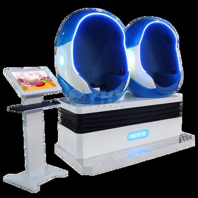 2명용 의자 롤러코스터 가상현실 영화관 9d Vr Egg 3dof 가죽 좌석 게임 기계 시뮬레이터