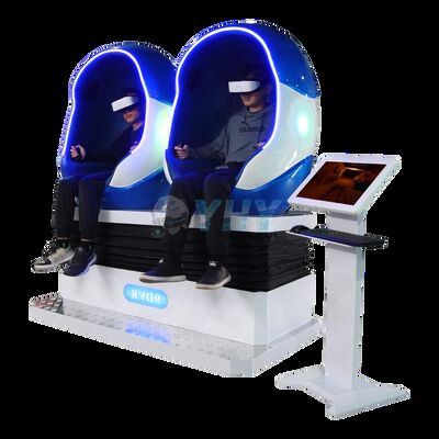 상업용 9D VR 에그 시네마 의자 2 플레이어 VR 시뮬레이터 좌석