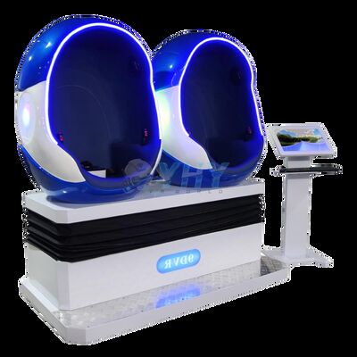 간편한 조작 2 좌석 9d Vr 영화관 달걀 모양 9d 영화관 가상 현실 의자 테마 공원 / 놀이 공원