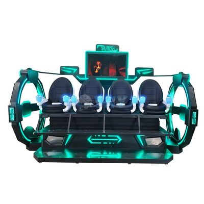 실내 9D VR 시네마 의자 멀티플레이어 슈팅 게임 쇼핑몰용 4인승 VR 테마파크