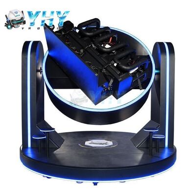 VR Roller Coaster 360 Degree Rotate Simulator 9D Arcade Games 3 Chair VR Flying Cinema Simulator