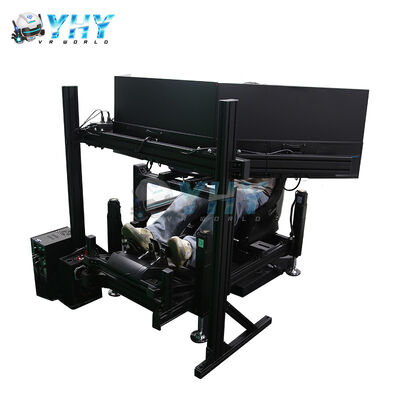 YHY 4DOF 시뮬레이션 레이싱 콕핏 (알루미늄 합금 구조 및 3 화면 디스플레이 모션 레이싱 시뮬레이터)