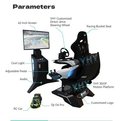 몰입형 FPV AR 레이싱 시뮬레이터, 커스텀 트랙 및 다이나믹 모션 경험 지원
