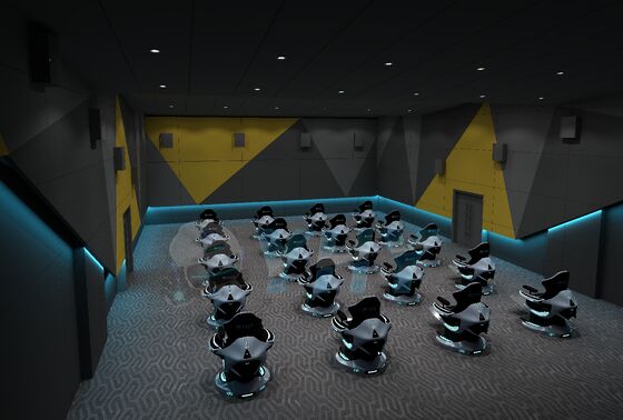 YHY 궁극의 크로싱 2 9D VR 다이나믹 시네마 360도 회전 의자 빠른 경제적 사업 운영 모드