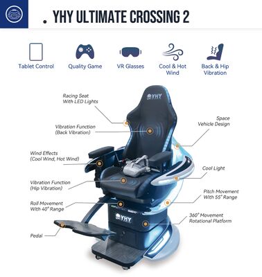 인터랙티브 VR 라이드 가상현실 회전 시뮬레이터 VR 9D 다이나믹 시네마 몰입형 엔터테인먼트 시네마 모드