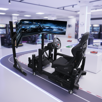 Popular 3 Screen Arcade Car Cockpit Racing Simulator Motion Simulator F1 for Indoor and Outdoor Amusement and Recreation