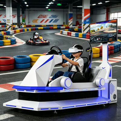 9D 금속 VR 레이싱 시뮬레이터 실내 자동차 카팅 게임 머신 공항 및 쇼핑몰 행사용 VR 운전 경험