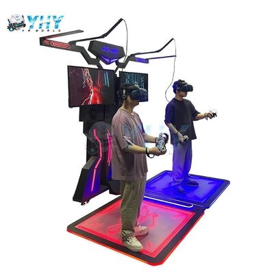 아케이드 가상 현실 댄스 음악 시뮬레이터 VR 워크 플랫폼 2 플레이어 VR 전투 게임 시뮬레이터