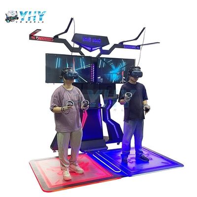 골든핸드 9D VR 인터랙티브 시뮬레이터 서 있는 플랫폼 2 플레이어 실내/외부 내구성 금속/플라스틱 HTC Vive