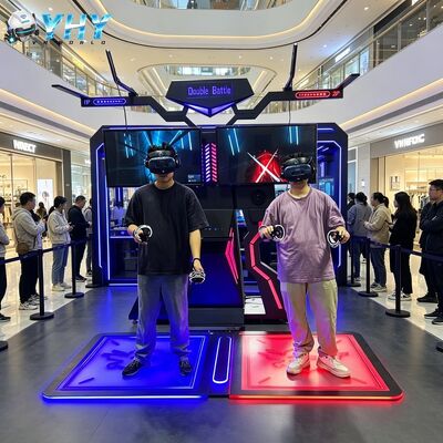 골든핸드 9D VR 인터랙티브 시뮬레이터 서 있는 플랫폼 2 플레이어 실내/외부 내구성 금속/플라스틱 HTC Vive