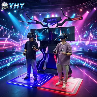 VR 360 가상현실 2인칭 전투 플랫폼 금속 및 유리섬유 구조로 실내 쇼핑몰 사용