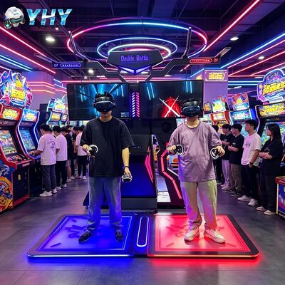 Htc Vr 유리를 가진 판매 아케이드 Vr 전투 기계를 위한 상호 작용하는 실내 운동장 Vr 총 사격 시뮬레이터 게임 기계