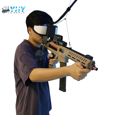 신규 디자인 9D VR 총싸움 시뮬레이션 게임 머신 1인 온라인 총 CE 인증 실내 VR 기술